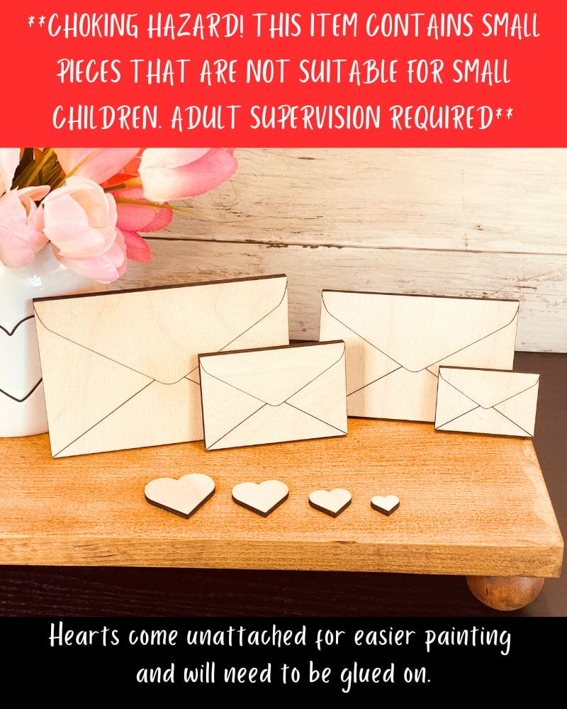 DIY Love Letter Shaped Craft Wood - Image 3