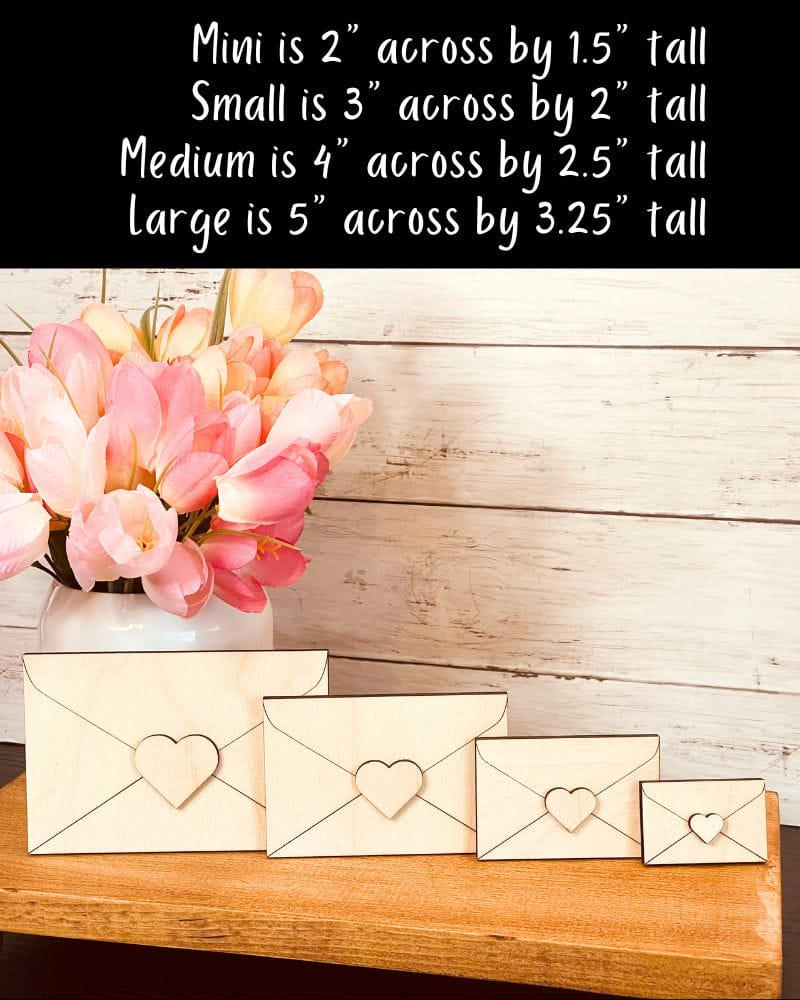 DIY Love Letter Shaped Craft Wood - Image 2