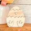 Easter Egg Chick Shaped Craft Wood, Unfinished Tiered Tray Decor, Wood Chick, DIY Easter Decor, DIY Wood Crafts, DIY Spring Decor, Ready to Paint Craft Wood, Unfinished Wood Craft, Easter Crafts, Easter Tiered Tray Decor, Free Standing Wood Chick, Read to Paint Wood Chick