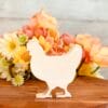 Hen Shaped Craft Wood, Unfinished Tiered Tray Decor, Free Standing Wood Hen, Summer Decor, Barnyard Decor, Ready to Paint Wood Hen, Ready to Paint Craft Wood, Free Standing Craft Wood, DIY Tiered Tray Decor, DIY Chunky Wood Hen, Farmhouse Decor
