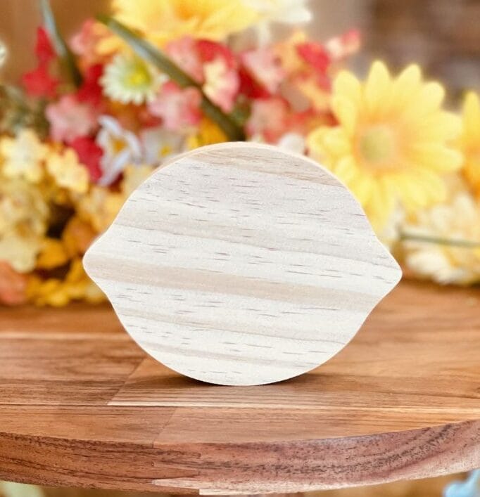 Lemon Shaped Craft Wood, Unfinished Tiered Tray Decor, Free Standing Wood Lemon, Summer Decor, Ready to Paint Wood Lemon, Ready to Paint Craft Wood, Free Standing Craft Wood, DIY Tiered Tray Decor, DIY Chunky Wood Lemon, Fruit Decor