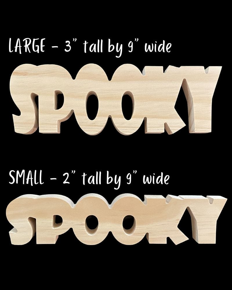 SPOOKY Word Sign - Image 2