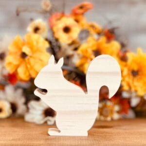 Squirrel Shaped Craft Wood, Unfinished Tiered Tray Decor, Chunky Wood Squirrel, Ready to Paint Wood Squirrel, DIY Wood Squirrel, DIY Fall Wood Craft, Unfinished Tiered Tray Decor, Free Standing Squirrel, Fall Tiered Tray Decor, DIY Tiered Tray Decor