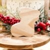 Stocking Shaped Craft Wood, Unfinished Wood Stocking, Tiered Tray Decor, DIY Craft Wood, Ready to Paint Wood Stocking, Wood Stocking, Unfinished Tiered Tray Decor, Free Standing Craft Wood, Ready to Paint Craft Wood, Christmas Tiered Tray Decor, DIY Christmas Decor