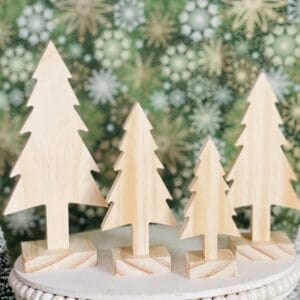Tall Tree Shaped Craft Wood, Unfinished Wood Tree, Tiered Tray Decor, DIY Craft Wood, Ready to Paint Wood Tree, Wood Craft Tree, Unfinished Tiered Tray Decor, Free Standing Craft Wood, Ready to Paint Craft Wood, Christmas Tiered Tray Decor, DIY Christmas Decor