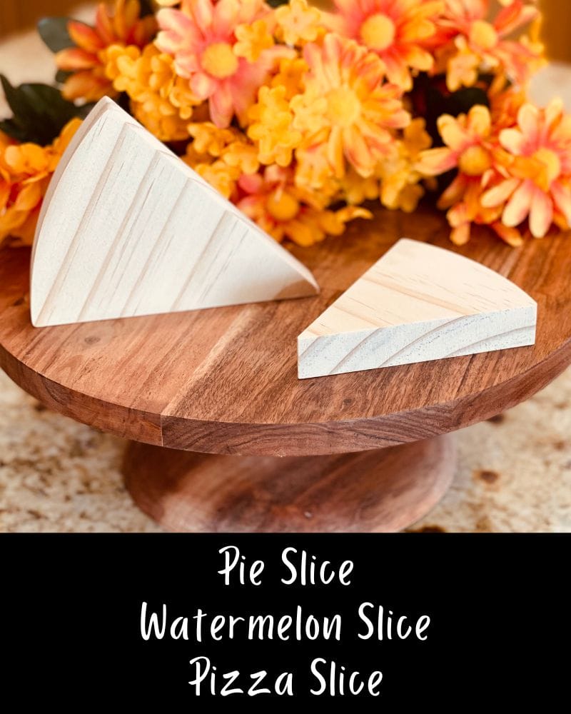 Triangle Shaped Craft Wood, Pie Slice, Watermelon Slice, Pizza Slice, Triangle Shape, Tiered Tray Decor, Free Standing Triangle, Chunky Craft Wood, Unfinished Tiered Tray Decor, Unfinished Tiered Tray Decor, Ready to Paint Craft Wood