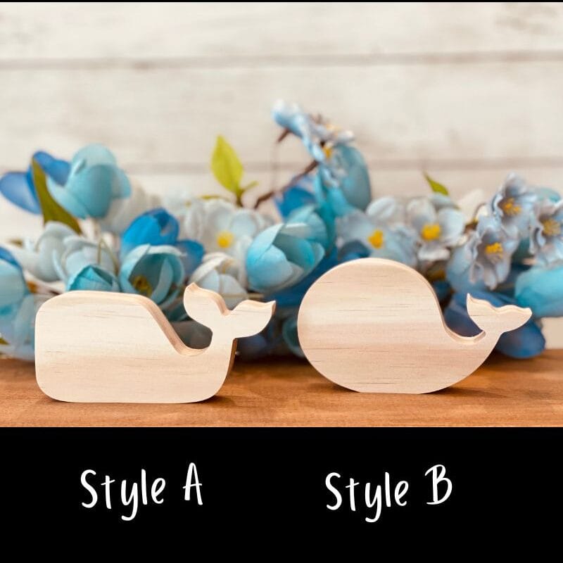 Whale Shaped Craft Wood, Unfinished Tiered Tray Decor, Free Standing Whale, Summer Decor, Ready to Paint Wood Whale, Beach Decor, Ready to Paint Craft Wood, Free Standing Craft Wood, DIY Tiered Tray Decor, DIY Chunky Wood Whale