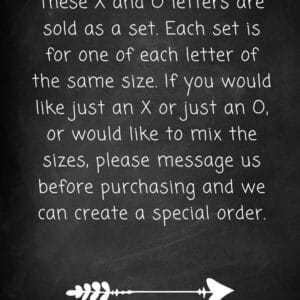 Alternative view of X and O Letters