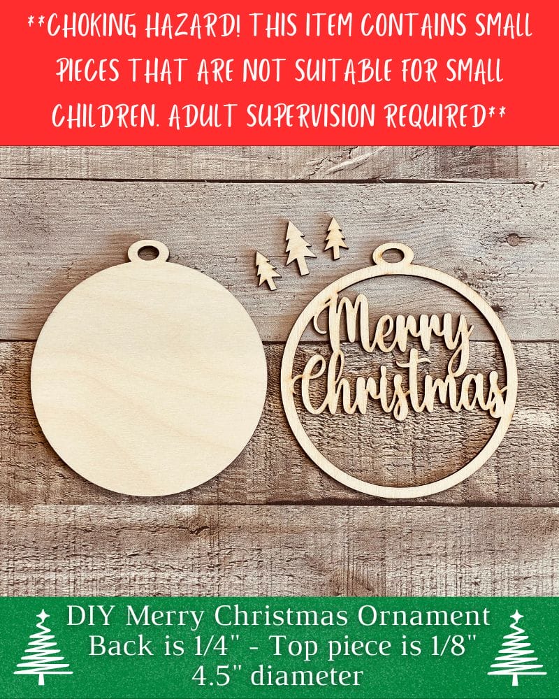DIY Wood Christmas Ornaments (Larger Size) - Image 3