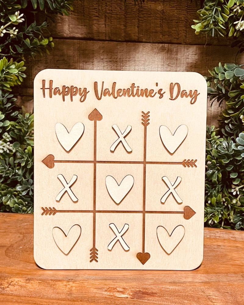 Tic Tac Toe Board for Valentine’s Day | DIY Wood Blank for Decor or Play - Image 6