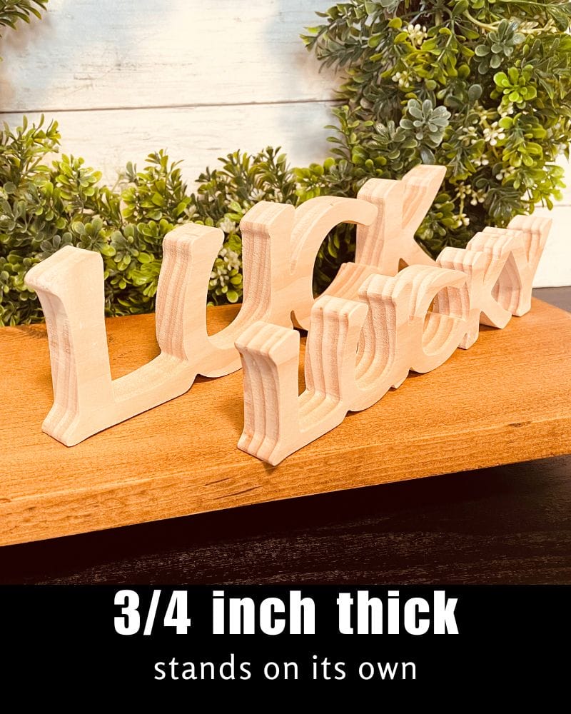 LUCK & LUCKY Word Signs - Image 2