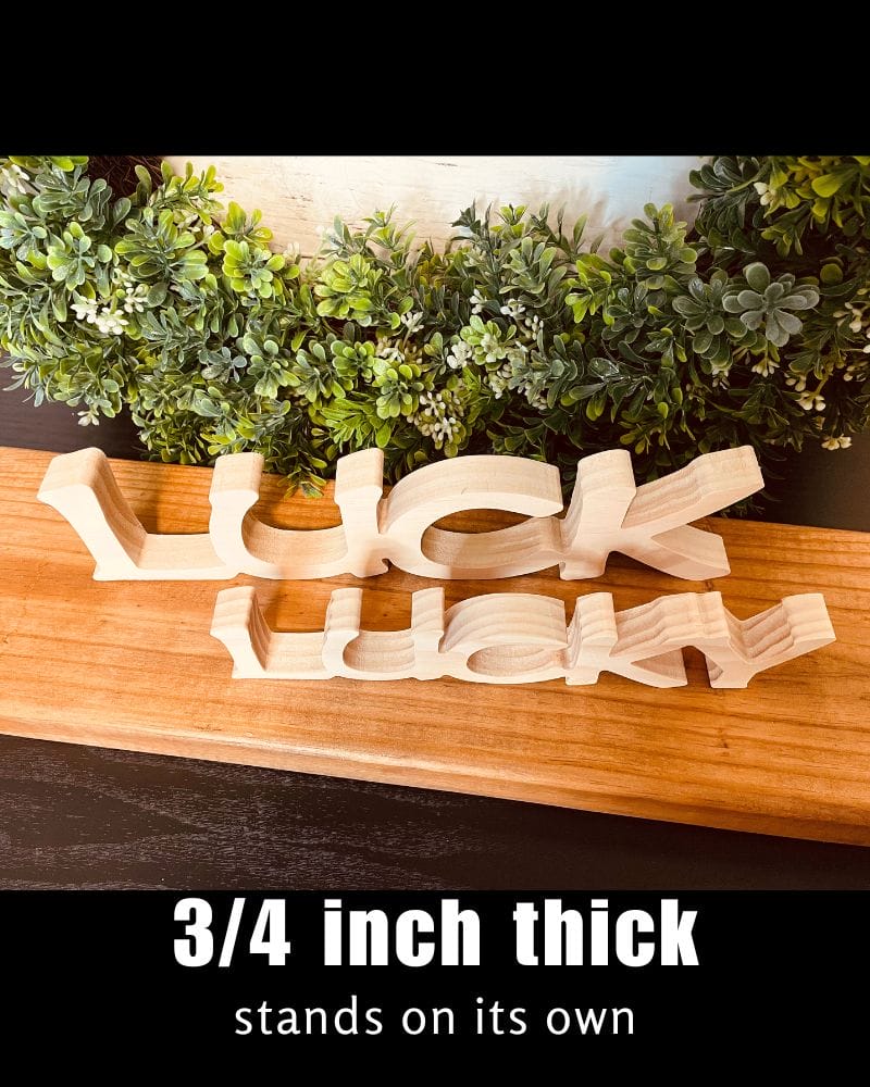 LUCK & LUCKY Word Signs - Image 3