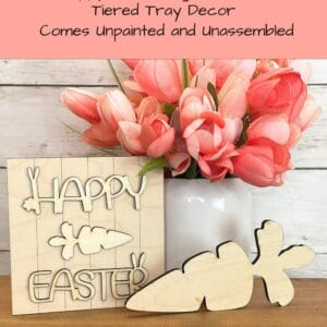 DIY Happy Easter Sign & Carrot