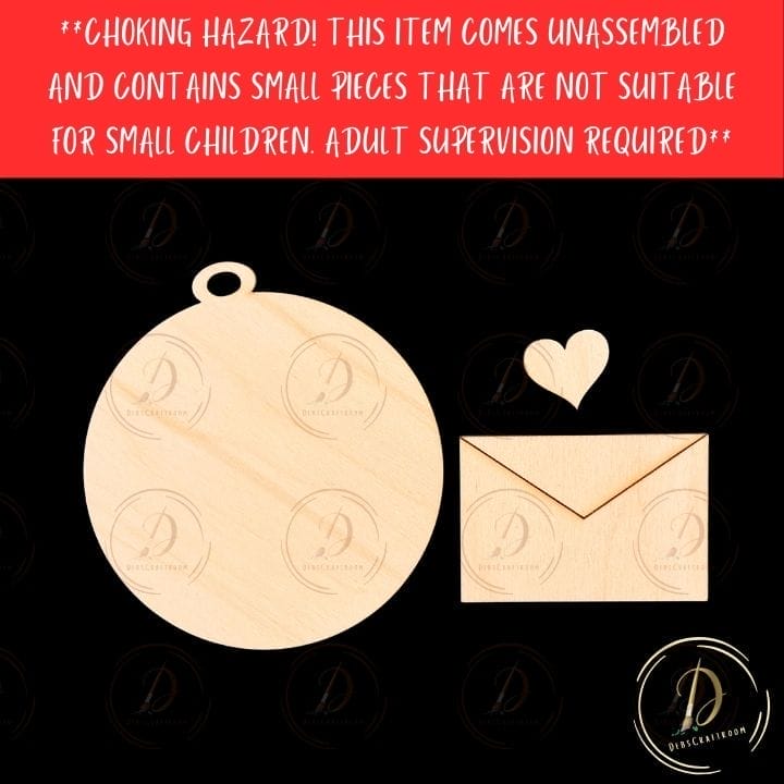 Love Letter Ornament: Round 3.5" - Image 3
