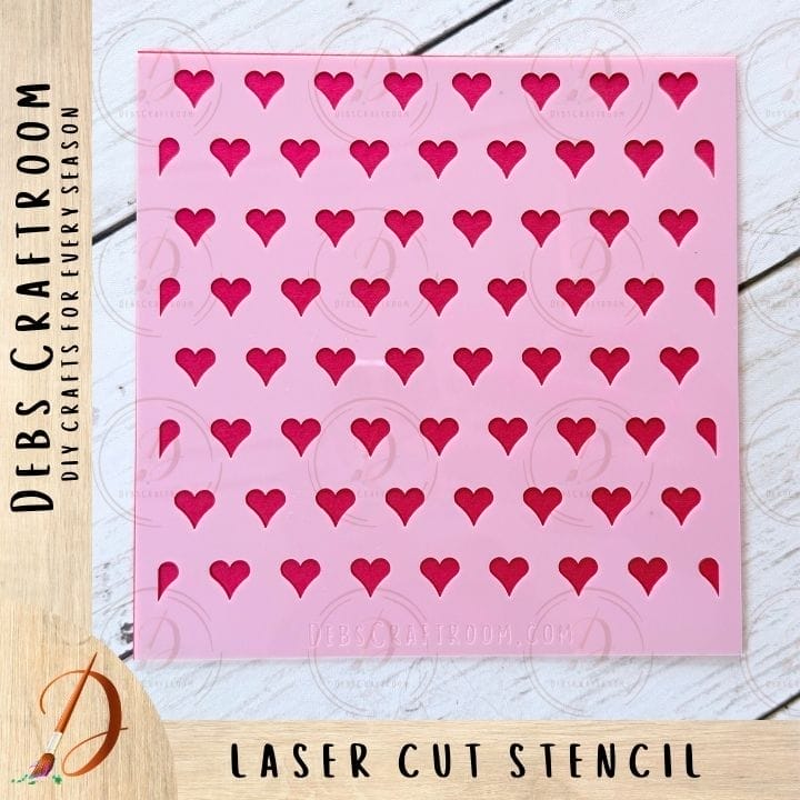 Heart Stencil: Style D