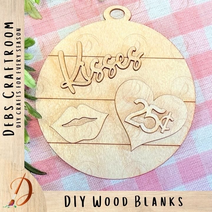 Kisses 25 Cents Ornament: Round 3.5"