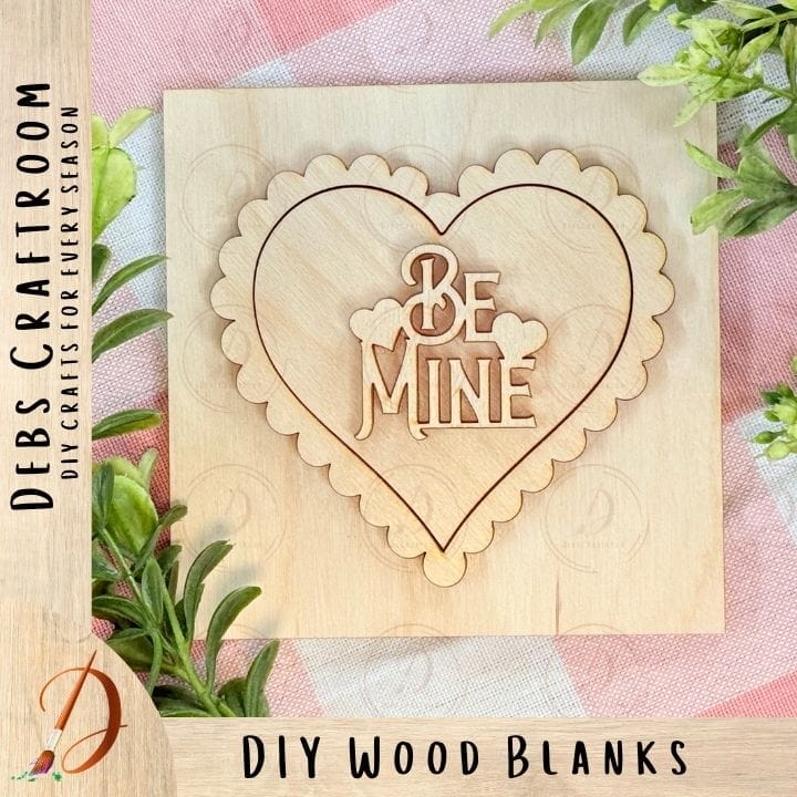 Be Mine Sign: Add-On for Use with Interchangeable Frames