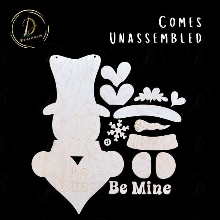 Valentine Snowman Door Hanger - Image 3