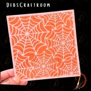 Alternative view of Multiple Spider Web Stencil