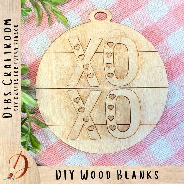 XOXO Ornament: Round 3.5"