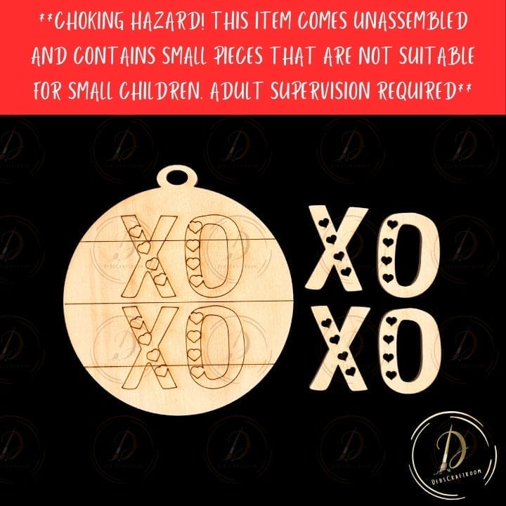 XOXO Ornament: Round 3.5" - Image 3