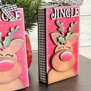 Alternative view of Jingle Reindeer Stand Alone Block