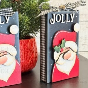 Alternative view of Jolly Santa Stand Alone Block