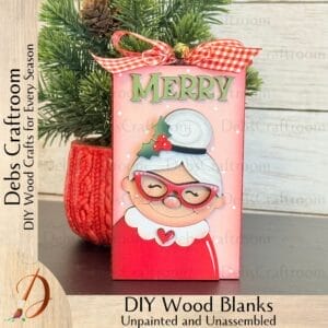 Merry Mrs Claus Stand Alone Block