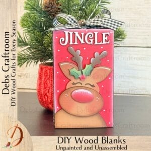 Jingle Reindeer Stand Alone Block
