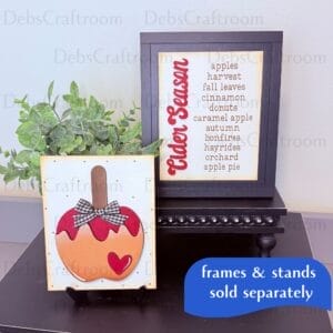 Alternative view of Cider Season & Caramel Apple Signs: Add-On for Use with 6.25" x 5" Interchangeable Frames